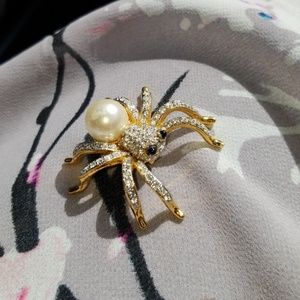 Retired Vintage Swarovski Spider Brooch